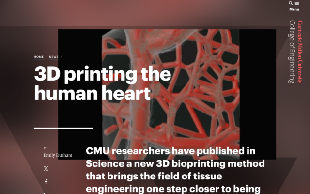 3D Printing the Human Heart