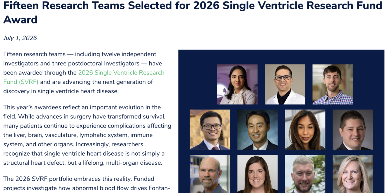 Shiwarski Lab Receives 2026 Additional Ventures Single Ventricle Research Fund Award